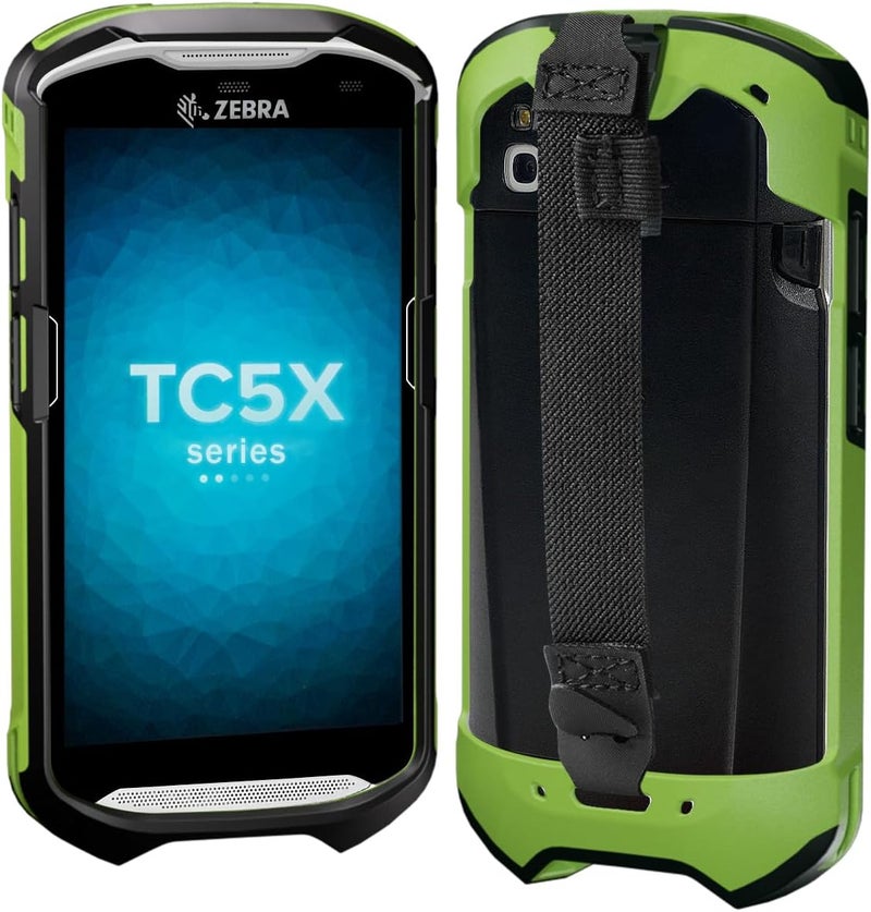 Mutelen Case for Zebra TC51 TC52 TC52X TC56 TC57 TC57X TC510K TC520 TC520K – Rugged Protective Cover with Strap, Bumper, Boot-Style Holster, Handheld Barcode Scanner Accessory SG-TC51-EXO1-01 (Green) - Image 1